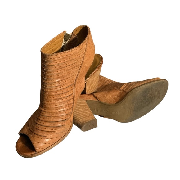 PAUL GREEN Cayanne Tan Leather Peep Toe Sandals - Picture 7 of 7